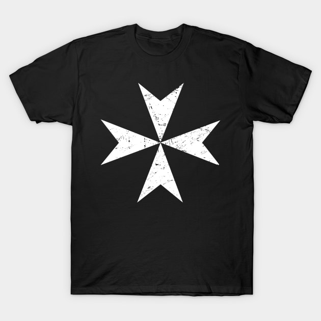 Templar Maltese Cross | Renaissance Festival Design T-Shirt by MeatMan